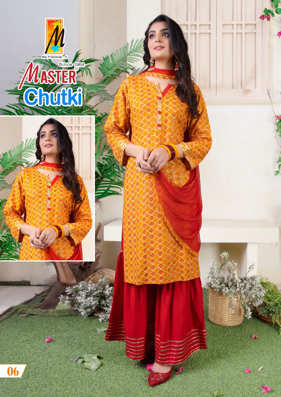 Master Chutki Festive Wear Wholesale Ready Made Suit Collection
